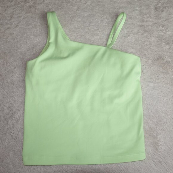 Girls Size Large 12 Athleta Girl Stand Out Support Tank Top Neon Green, Like New - Picture 2 of 6